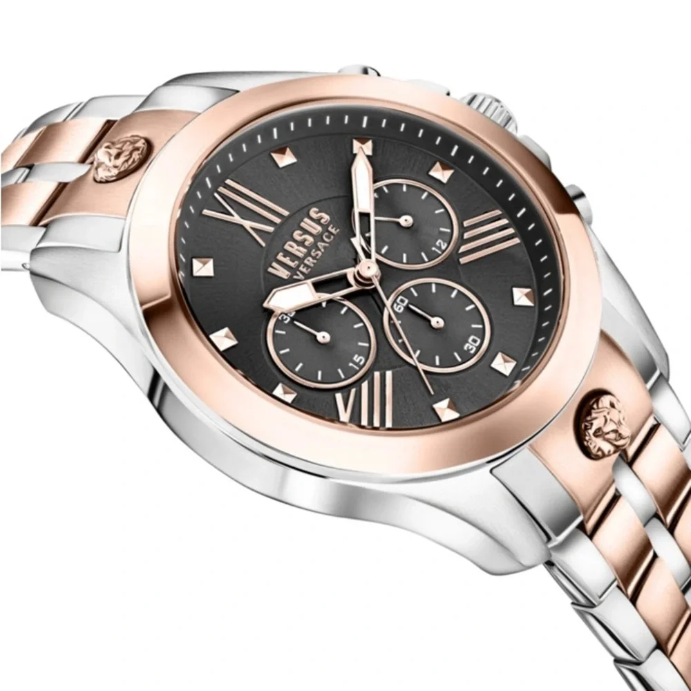 💯 - Authentic New VERSUS VERSACE Chrono Lion Bracelet Watch